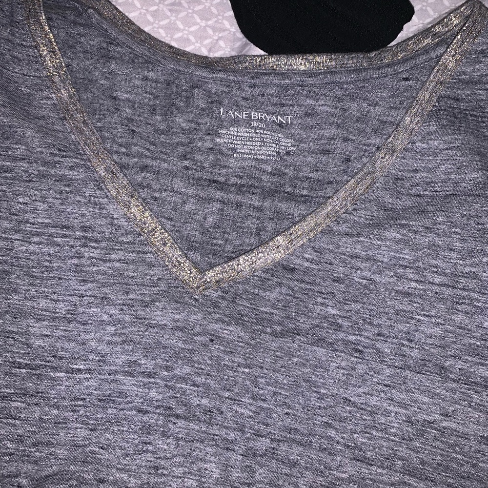 Lane Bryant Sparkly V-neck Tee